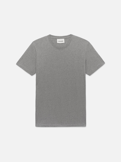 Frame Logo T-shirt Gris In Grey