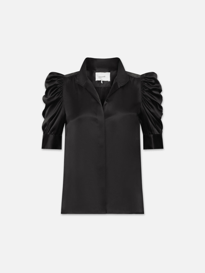 Frame Gillian Blouse Top Noir 100% Silk