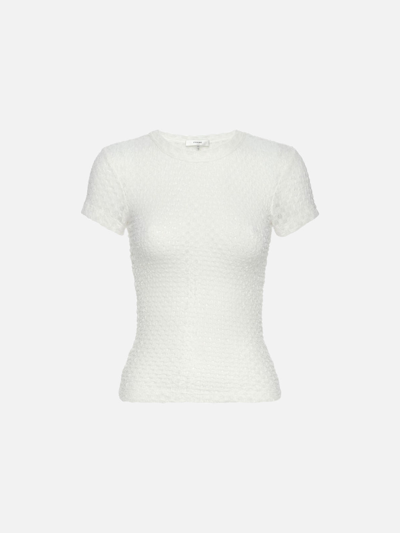 Frame Mesh Lace Baby T-shirt Off White