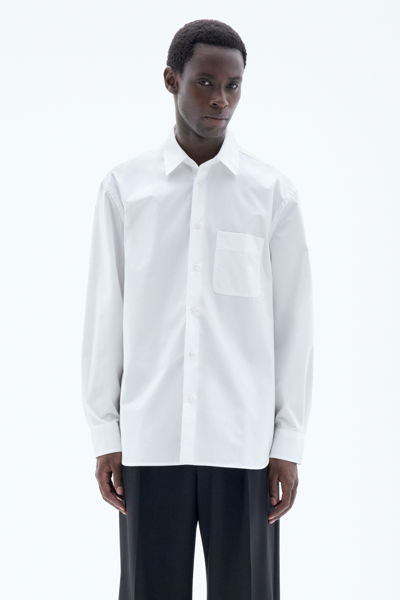 Filippa K Relaxed Poplin Shirt In White