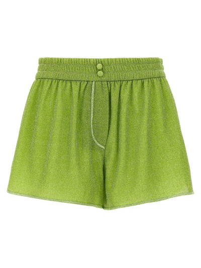 Oseree Oséree Lumière Shorts In Lurex In Green