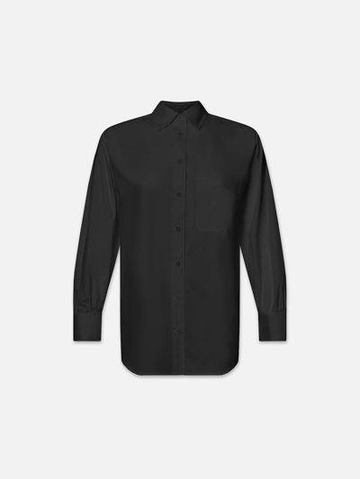 Frame The Borrowed Pocket Shirt Black Cotton