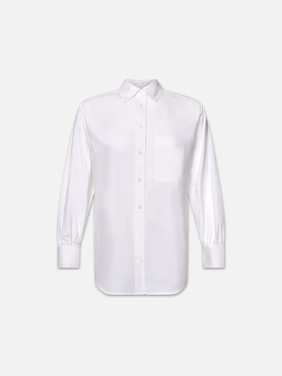 Frame The Borrowed Pocket Shirt White Cotton