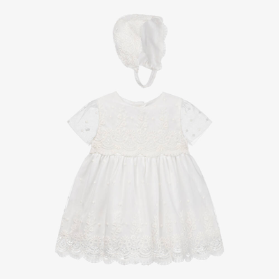 Miranda Baby Girls Ivory Tulle Dress Set