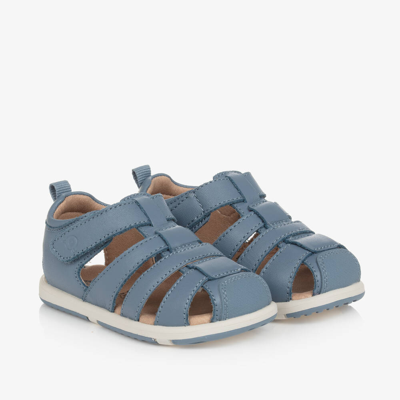 Old Soles Blue Leather Baby Sandals