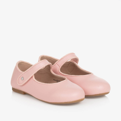 OLD SOLES GIRLS PINK LEATHER PUMPS