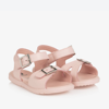 OLD SOLES GIRLS PINK LEATHER SANDALS