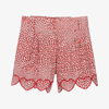 STELLA MCCARTNEY STELLA MCCARTNEY KIDS TEEN GIRLS RED HEART PRINT COTTON SHORTS