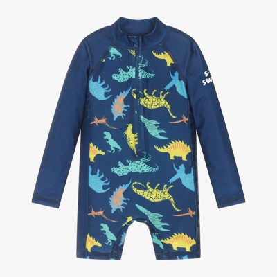 Soli Swim Baby Boys Sun Protective Swim Suit (upf50+) In Blue