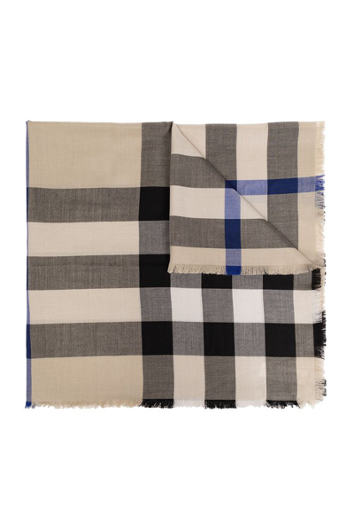 Burberry House Check Frayed In Multi