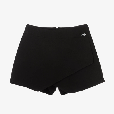 Fun & Fun Kids' Girls Black Twill Skort