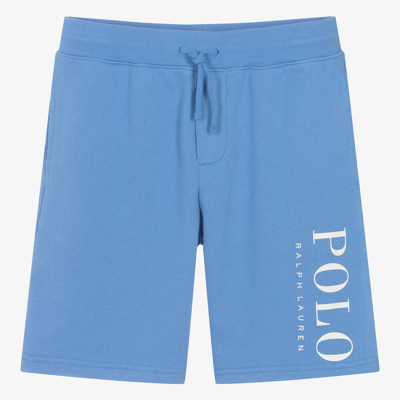 Ralph Lauren Teen Boys Blue Cotton Jersey Shorts