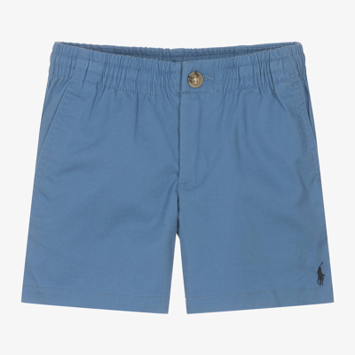 Ralph Lauren Kids' Boys Blue Cotton Chino Shorts