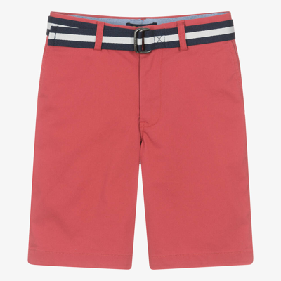 Ralph Lauren Teen Boys Red Cotton Chino Shorts