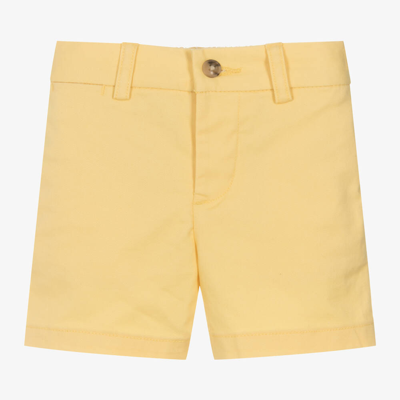 Ralph Lauren Baby Boys Yellow Cotton Chino Shorts