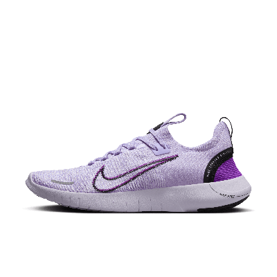 Nike Free Run Flyknit Next Nature Running Shoe In Purple