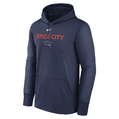 Nike Men's Houston Astros City Connect Practice  Therma Mlb Pullover Hoodie In Blue