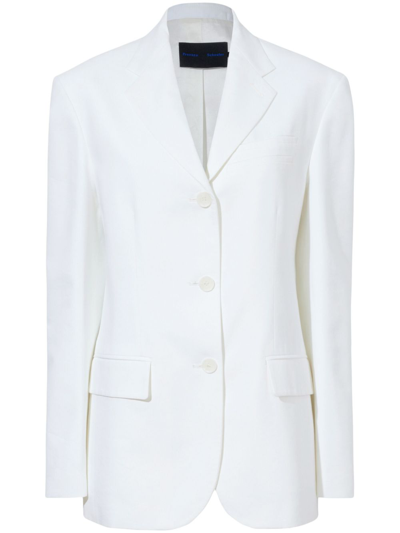 Proenza Schouler Sandis Tailored Blazer In White