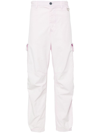 Ranra Loftur Straight-leg Canvas Trousers In Purple