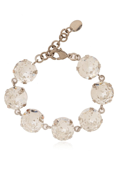 Moschino Embellished Chain In Silver