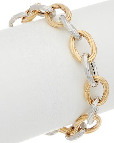 Phillip Gavriel 18k & Silver Cable Link Bracelet In Gold