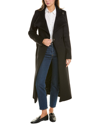KENNETH COLE KENNETH COLE NEW YORK BELTED MAXI WOOL-BLEND COAT