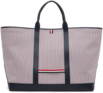Thom Browne Multicolor Oversized Tool Tote In 960 Rwbwht