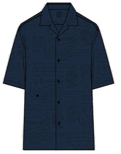 Berluti Collared Short In Blue