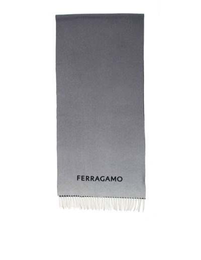 Ferragamo Salvatore  Gradient Effect Fringed Scarf In Multi