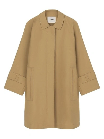 Aeron Cerne Structured Trench Coat In Brown