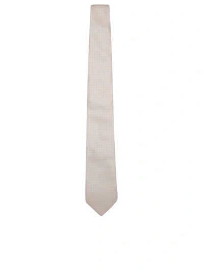 Brunello Cucinelli Silk Tie In Neutrals