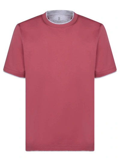 Brunello Cucinelli Cotton T-shirt In Red