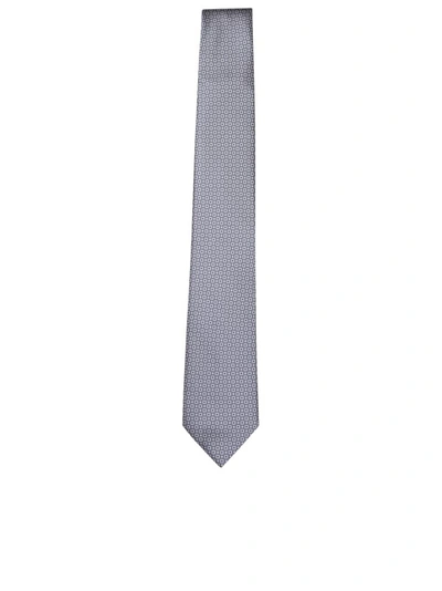 Brioni Silk Tie In Grey