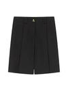 Aeron Sculpted-button Tailored Shorts In Grey