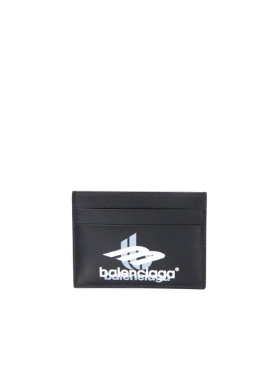 Balenciaga Black Leather Cardholder