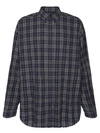 Balenciaga Check Oversize Cotton Flannel Button-down Shirt In Multicolor
