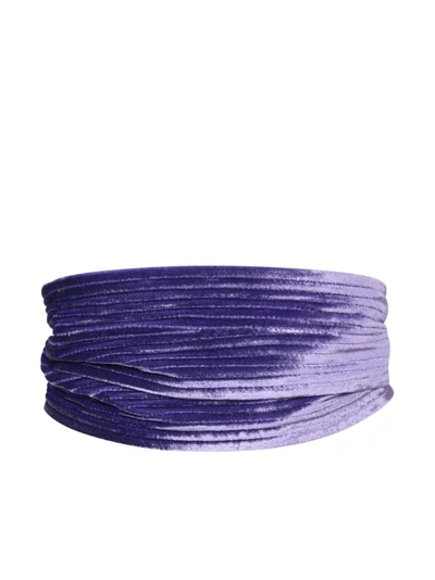 Pierre-louis Mascia Velvet Purple/lilac Belt