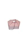Jw Anderson Medium Twister - Leather Top Handle Bag With Crystals In Pink