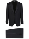Canali Pinstripe-pattern Single-breasted Suit In Black