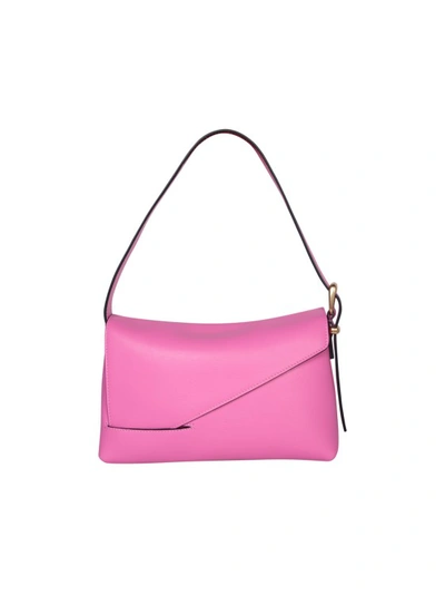 Wandler Oscar Leather Shoulder Bag In Pink