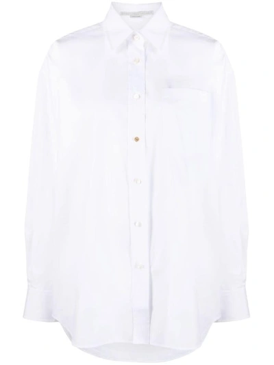 Stella Mccartney Long-sleeve Cotton Shirt In White