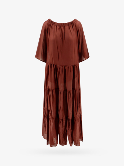 Semicouture Dress In Brown