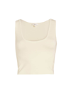 A.l.c Women's Cleo Knit Crop Tank In Bone