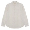 FOLK RELAXED FIT SHIRT NATURAL CRINKLE STRIPE