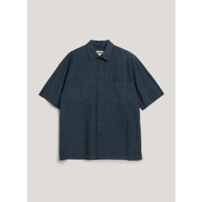 Ymc You Must Create Mitchum Shirt Indigo In Gray