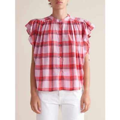 Bellerose - Chaos Check Blouse In Pink
