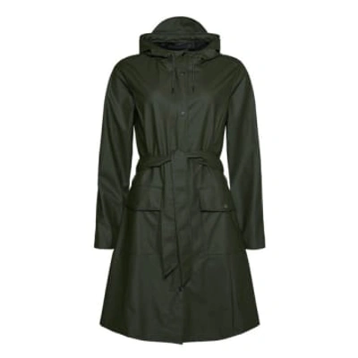Rains Curve Jacket In Green