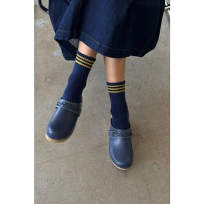 Le Bon Shoppe Girlfriend Navy Socks In Blue