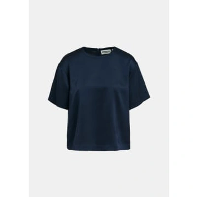 Essentiel Antwerp Navy Fennel T-shirt In Blue