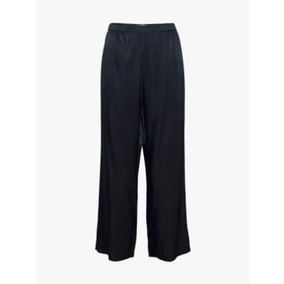 Ichi Tutta Navy Trousers In Blue